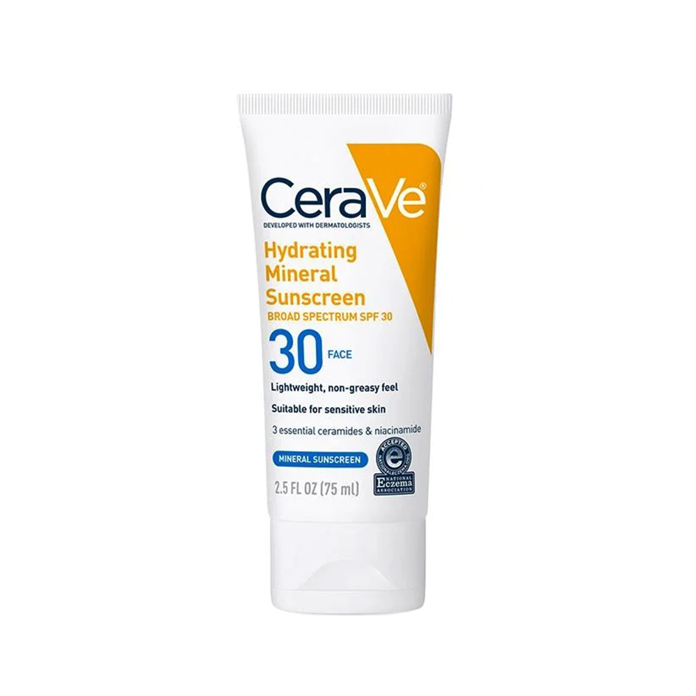 CeraVe SPF 30 Hydrating Mineral Sunscreen for Face - Alyals BD