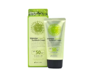 3W Clinic Intensive Green Tea Sunblock Cream SPF 50+, 70 ml