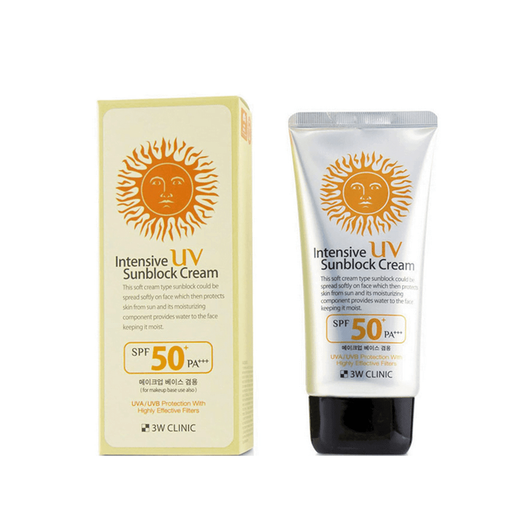 3W Clinic Intensive UV Sunblock Cream SPF 50+PA+++
