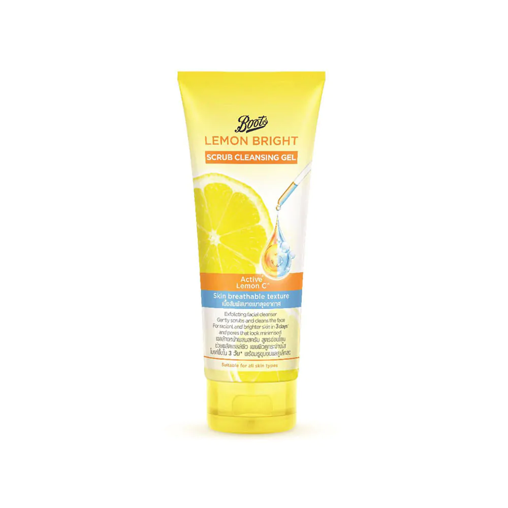 Boots Lemon Bright Scrub Cleansing Gel 100ML