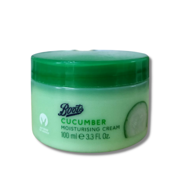 Boots Cucumber Moisturising Cream 100 Ml, boots cucumber cream, cucumber moisturizer, hydrating cream, sensitive skin moisturizer, drugstore moisturizer