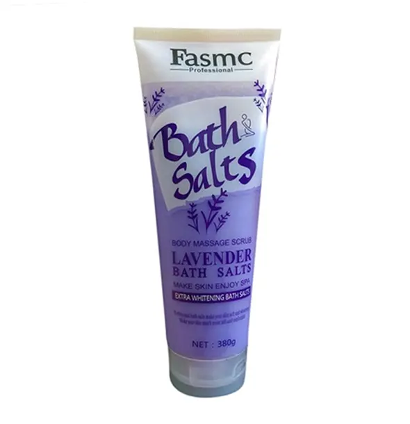 Fasmc Bath Salts Lavender Body Massage Scrub 380g, soothing bath salts for stress relief