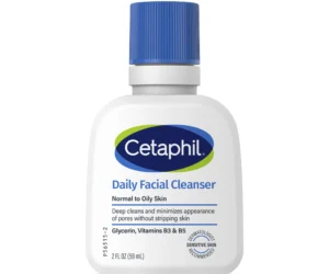 Cetaphil Daily Facial Cleanser for Normal to Oily Skin with Glycerin, Vitamins B3 & B5
