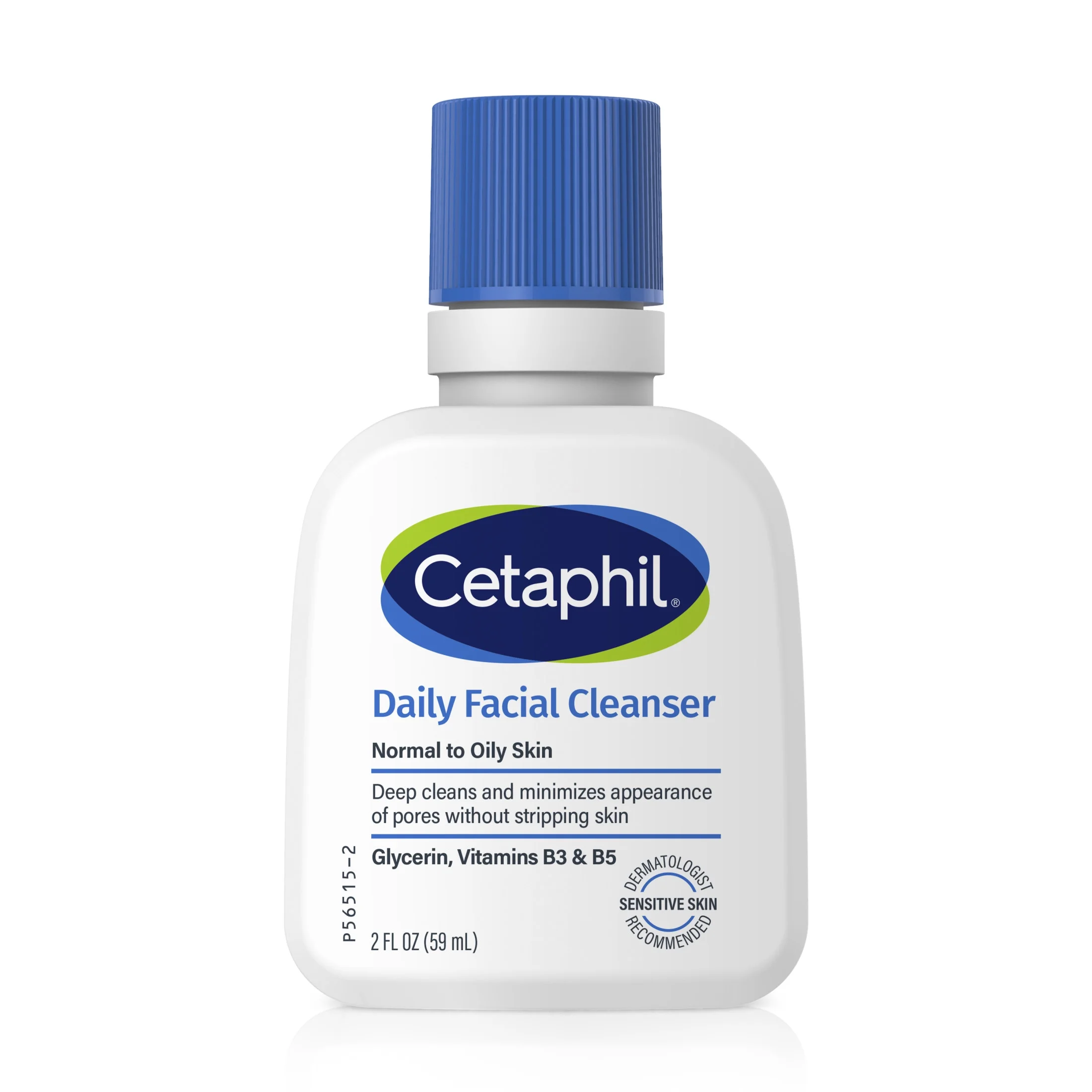 Cetaphil Daily Facial Cleanser for Normal to Oily Skin with Glycerin, Vitamins B3 & B5