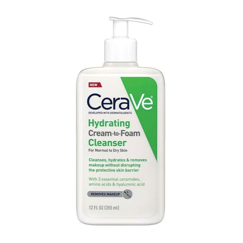 CeraVe Hydrating Cream-to-Foam Cleanser 355ml