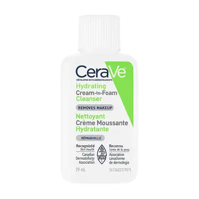 CeraVe Hydrating Cream-to-Foam Cleanser 29ml