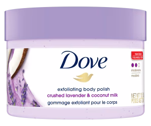 Dove Exfoliating Body Polish Crushed Lavender & Coconut Milk Cream 298g