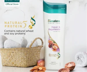 Himalaya Repair & Regenerate Shampoo with Argan Oil – Strengthens & Revives Damaged Hair (400ml)