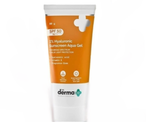 The Derma Co 1% Hyaluronic Sunscreen Aqua Gel with SPF 50 & PA++++ 80g